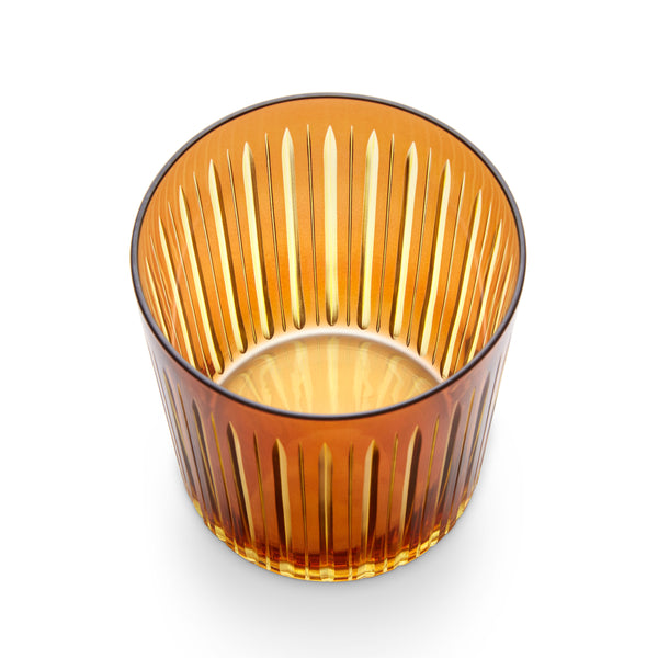 L'objet Prism Double Old Fashioned Glasses - Amber (Set Of 4)