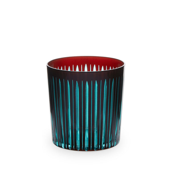 L'objet Prism Double Old Fashioned Glasses-Bordeaux (Set Of 4)