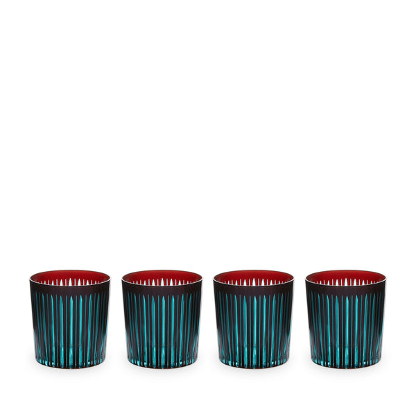 l'objet Prism Double Old Fashioned Glasses-Bordeaux (Set of 4)