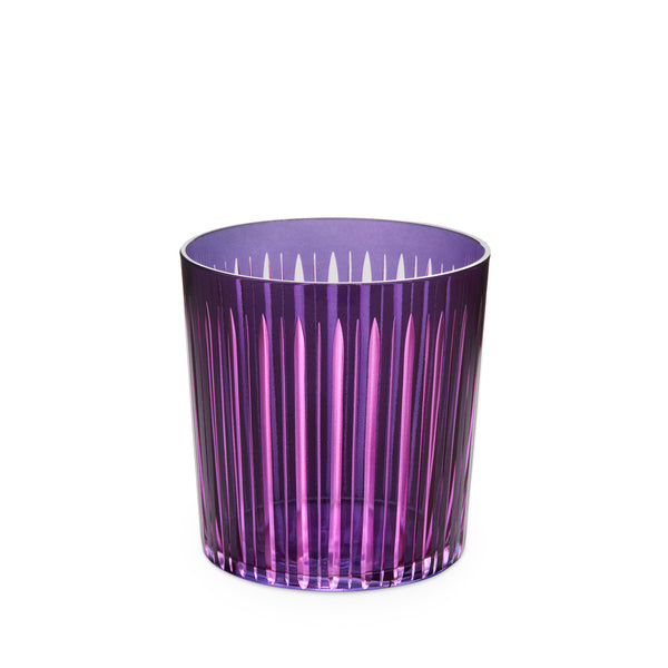 L'objet Prism Double Old Fashioned Glasses - Purple(Set Of 4)