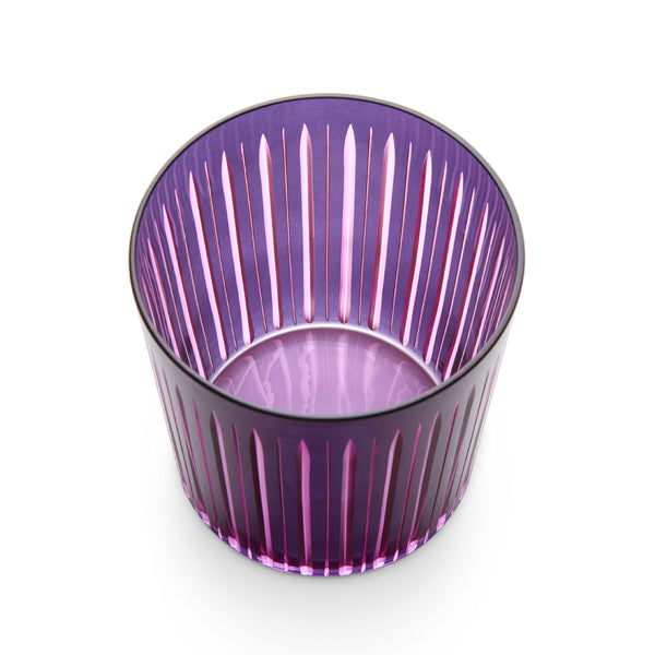 L'objet Prism Double Old Fashioned Glasses - Purple(Set Of 4)