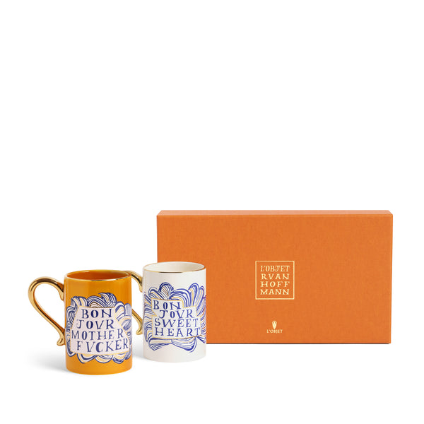 L'objet Ruan Hoffmann Sweetheart + Mother Fucker Mugs (Set Of 2)
