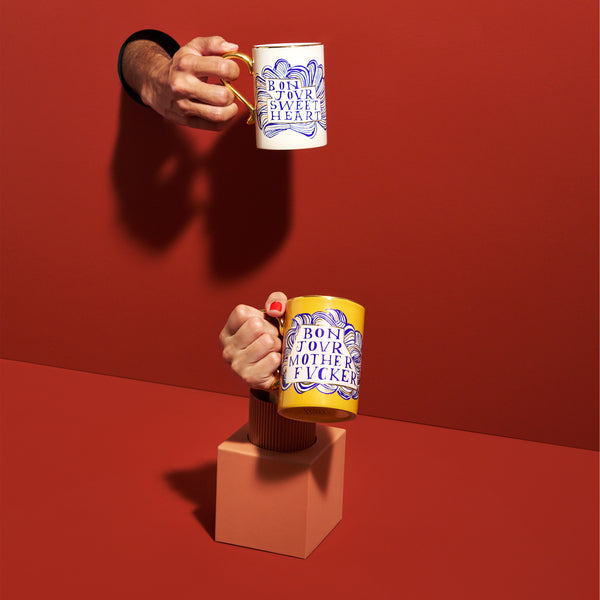 L'objet Ruan Hoffmann Sweetheart + Mother Fucker Mugs (Set Of 2)