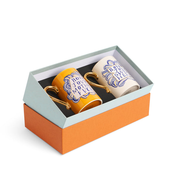 L'objet Ruan Hoffmann Sweetheart + Mother Fucker Mugs (Set Of 2)