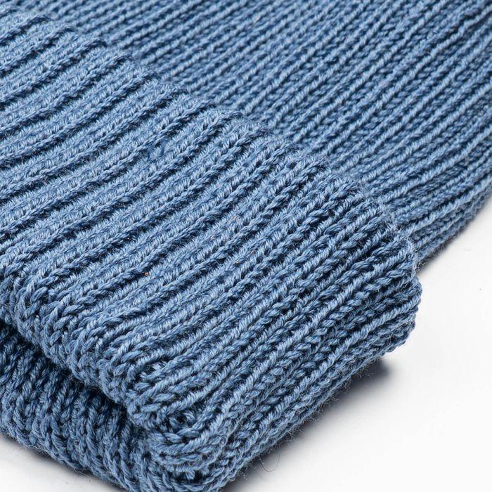 Lochcarron Of Scotland Airforce Merino Wool Ribbed Beanie Hat