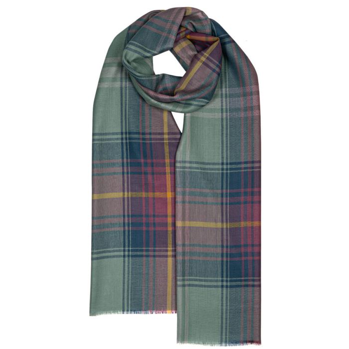 lochcarron of scotland Alba Hame Extra Fine Merino Tartan Stole