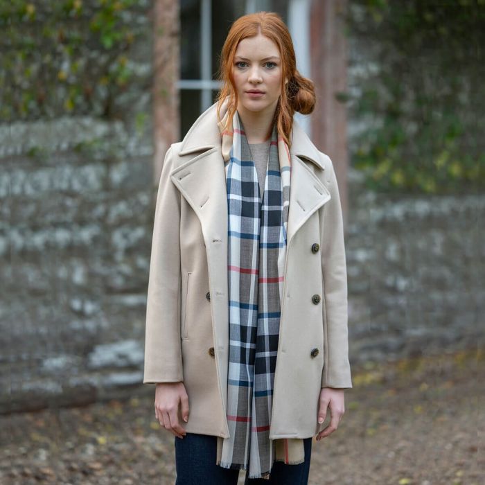 Lochcarron Of Scotland Alba Thomson Camel Modern Extra Fine Merino Stole