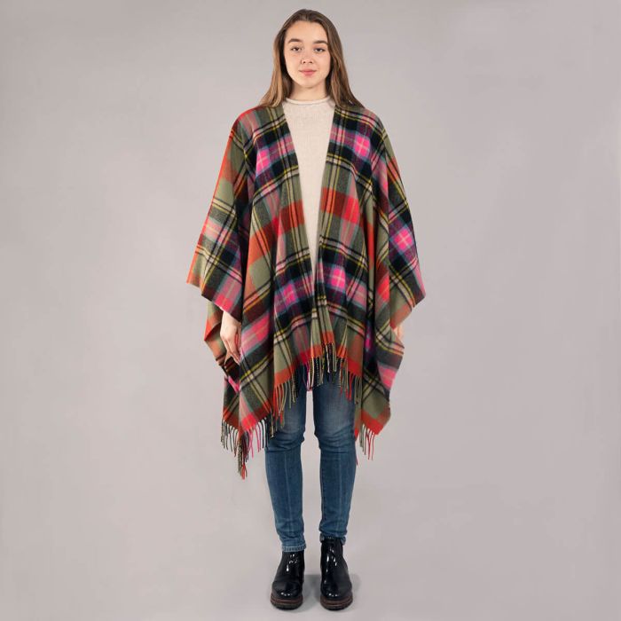 Lochcarron Of Scotland Alice Bruce Of Kinnaird Ancient Tartan Lambswool Serape