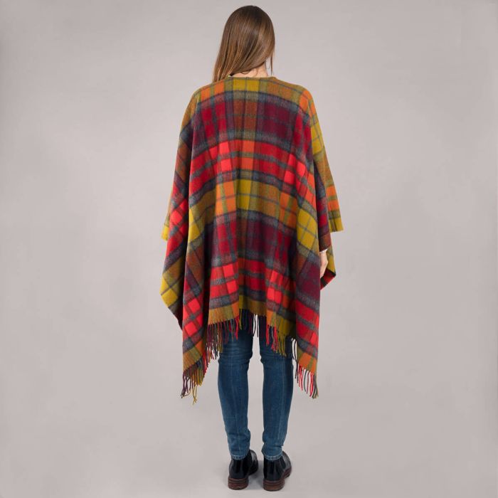 Lochcarron Of Scotland Alice Buchanan Berry Tartan Lambswool Serape