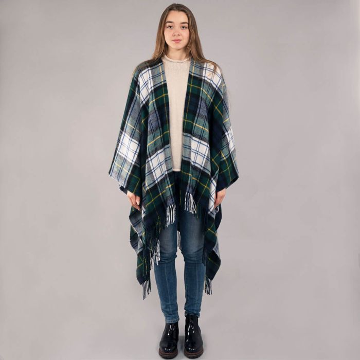 Lochcarron Of Scotland Alice Gordon Dress Modern Tartan Lambswool Serape