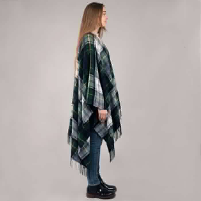 Lochcarron Of Scotland Alice Gordon Dress Modern Tartan Lambswool Serape