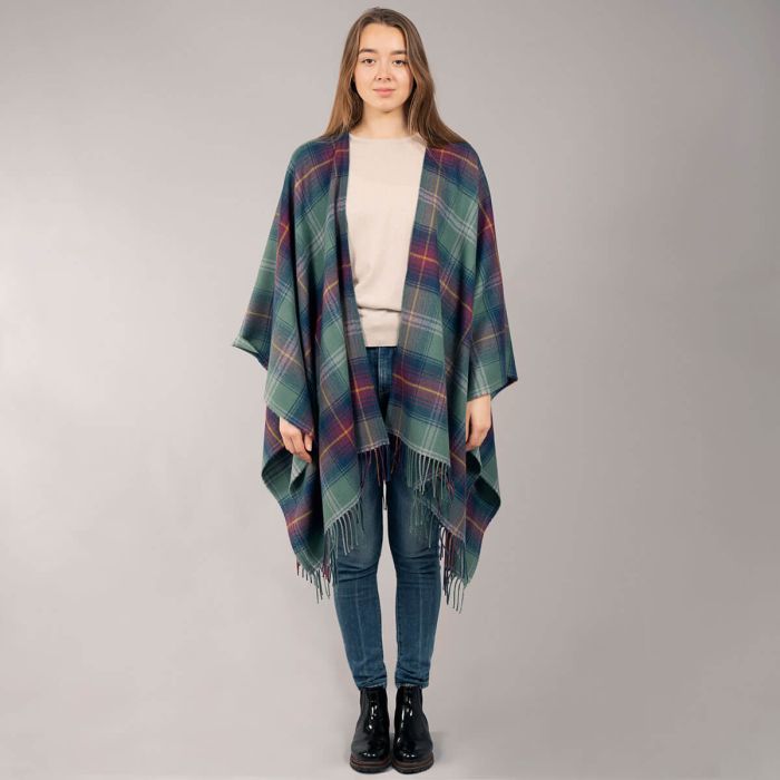 Lochcarron Of Scotland Alice Hame Tartan Lambswool Serape