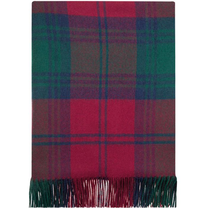 Lochcarron Of Scotland Alice Lindsay Modern Tartan Lambswool Serape