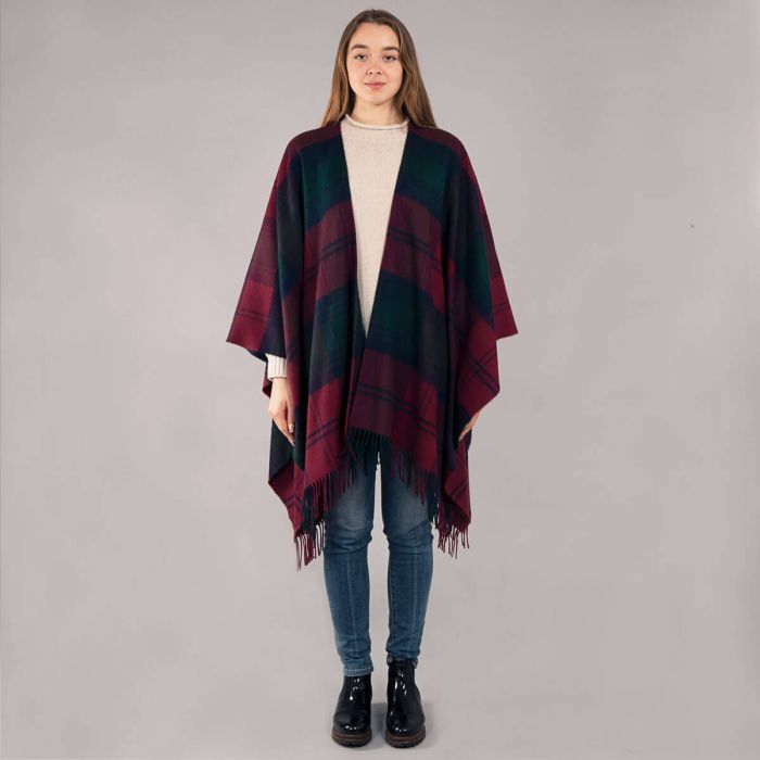 Lochcarron Of Scotland Alice Lindsay Modern Tartan Lambswool Serape