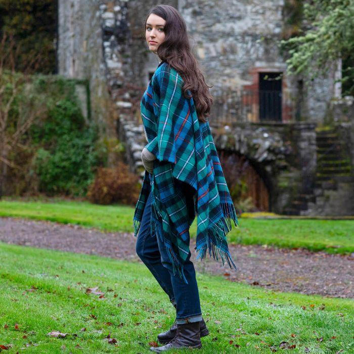 Lochcarron Of Scotland Alice MacKenzie Ancient Tartan Lambswool Serape