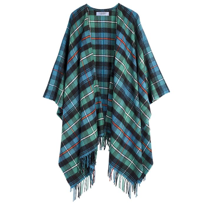 lochcarron of scotland Alice MacKenzie Ancient Tartan Lambswool Serape