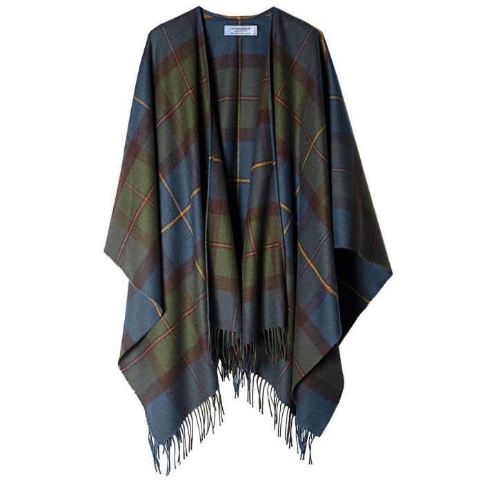 lochcarron of scotland Alice MacLeod of Harris Antique Tartan Lambswool Serape