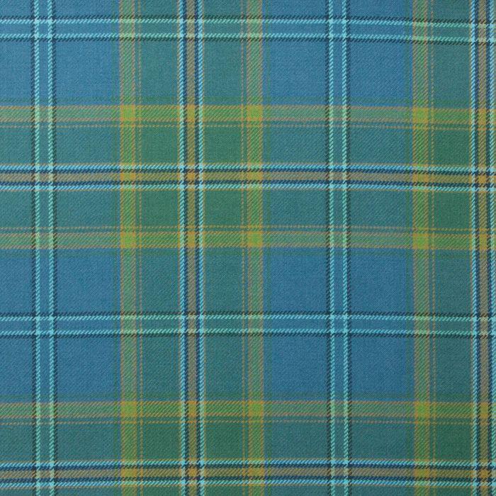 lochcarron of scotland All Ireland Blue Irish Lightweight Tartan Fabric