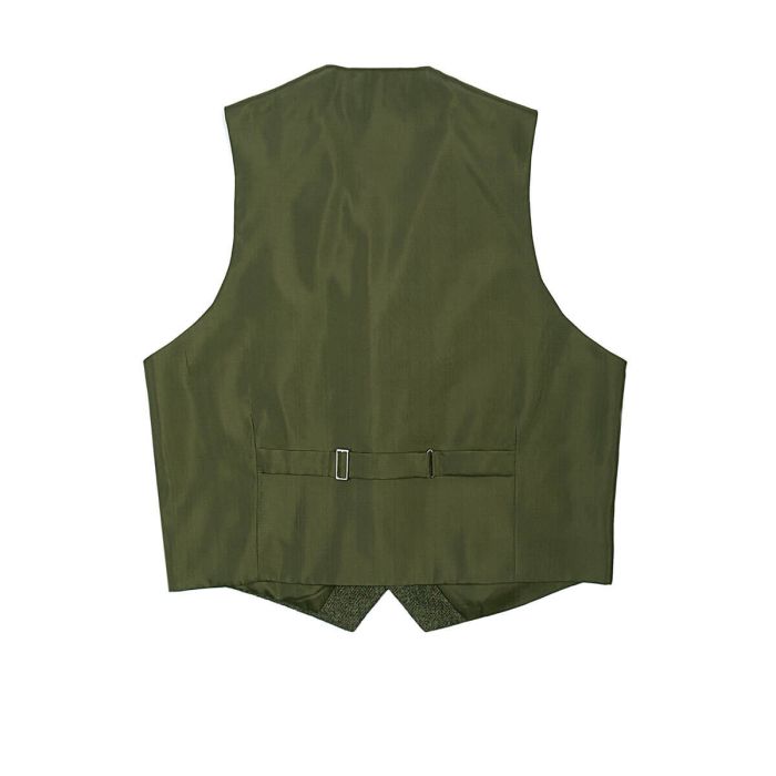 Lochcarron Of Scotland Beaters Green Shetland Tweed 5 Button Kilt Waistcoat