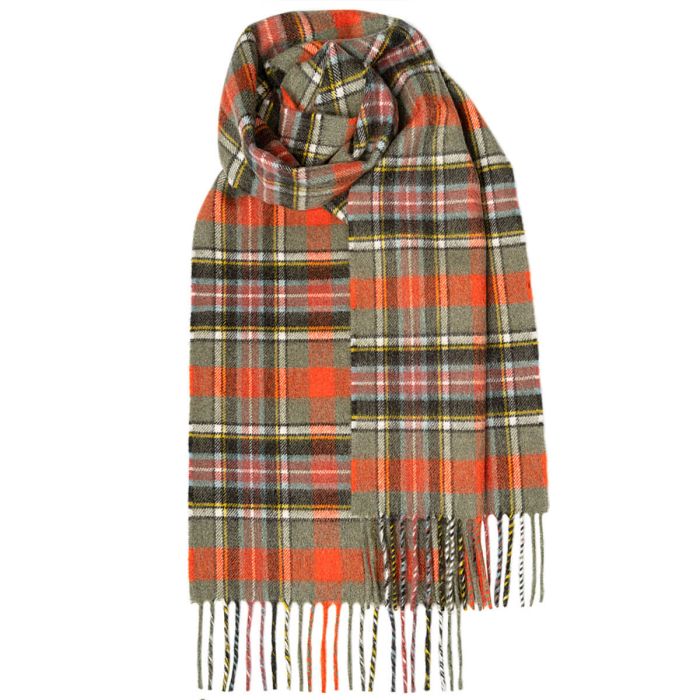 lochcarron of scotland Beau Bruce of Kinnaird Ancient Tartan Luxury Cashmere Scarf