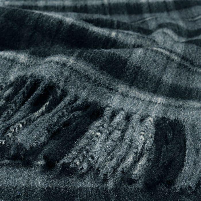 Lochcarron Of Scotland Beau MacRae Hunting Grey Tartan Luxury Cashmere Scarf