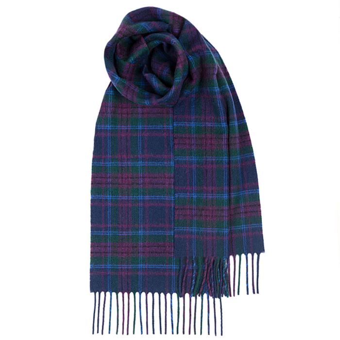 lochcarron of scotland Beau Spirit of Scotland Modern Tartan Luxury Cashmere Scarf