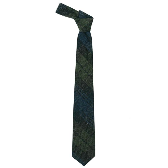 Lochcarron Of Scotland Black Watch Modern Selkirk Heavyweight Tweed Tie