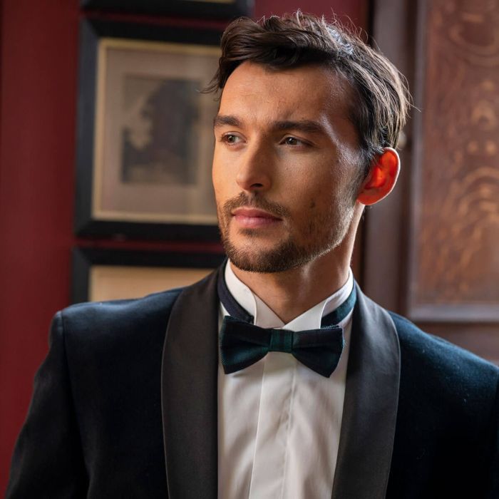 Lochcarron Of Scotland Black Watch Modern Tartan Bow Tie