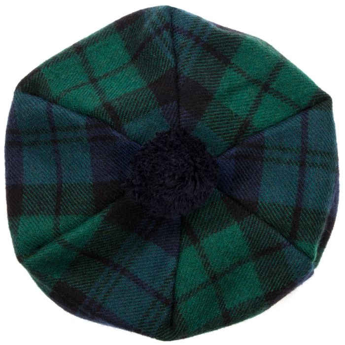 lochcarron of scotland Black Watch Modern Tartan Brushed Wool Tam