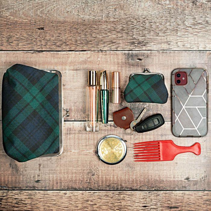Lochcarron Of Scotland Black Watch Modern Tartan Clutch Purse
