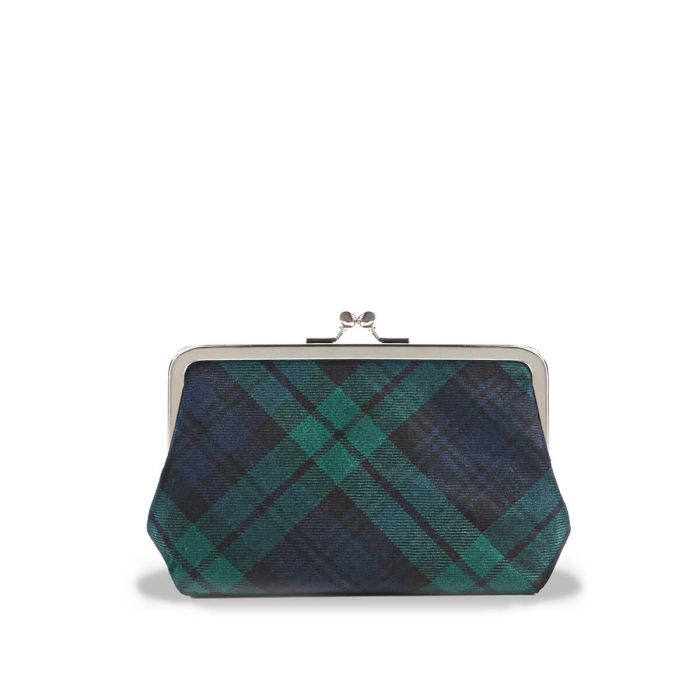 lochcarron of scotland Black Watch Modern Tartan Clutch Purse lochcarron of scotland Black Watch Modern Tartan Clutch Purse