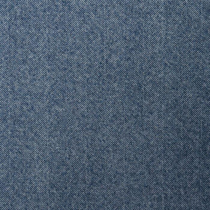 lochcarron of scotland Blue/White Herringbone Brechin Lightweight Fabric