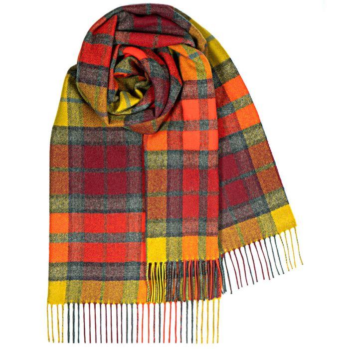 lochcarron of scotland Bobbie Buchanan Berry Tartan Lambswool Stole