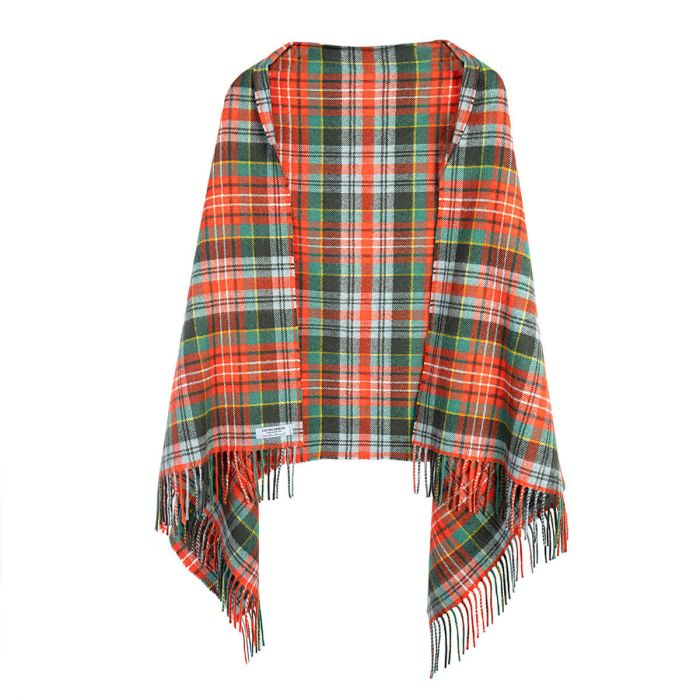 Lochcarron Of Scotland Bobbie Caledonia Ancient Tartan Lambswool Stole