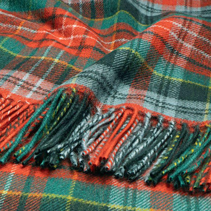 Lochcarron Of Scotland Bobbie Caledonia Ancient Tartan Lambswool Stole