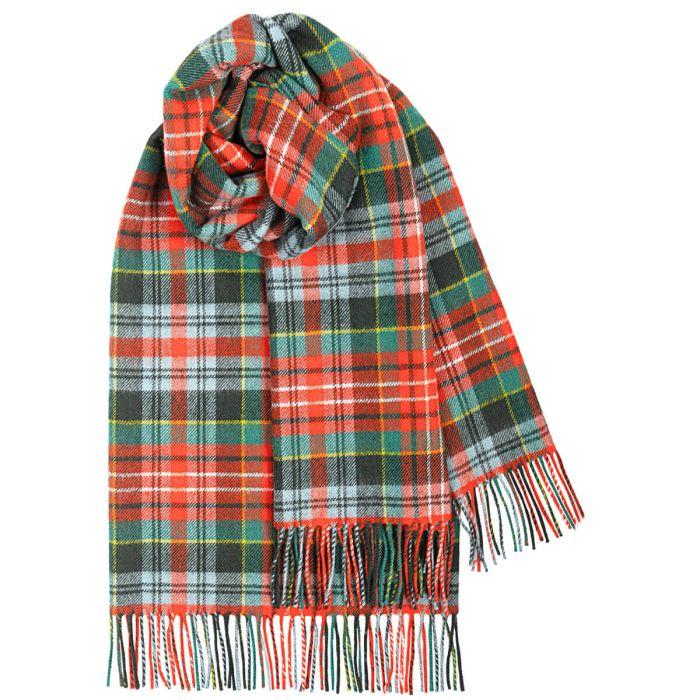 lochcarron of scotland Bobbie Caledonia Ancient Tartan Lambswool Stole