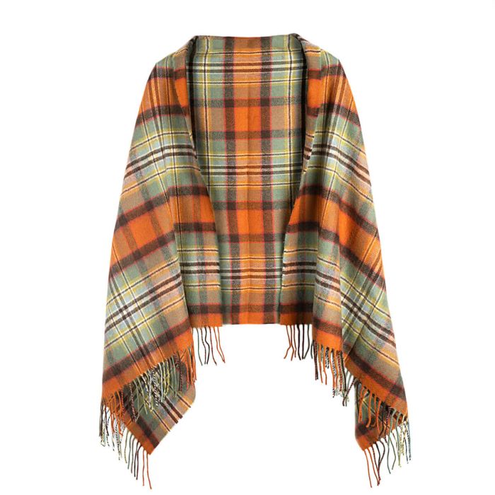 Lochcarron Of Scotland Bobbie Dundee Old Weathered Tartan Lambswool Stole