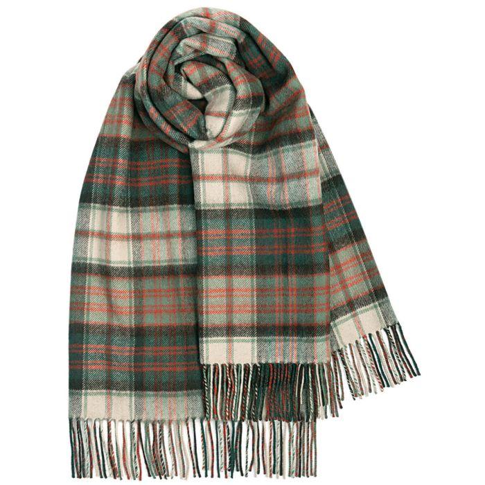 lochcarron of scotland Bobbie MacDonald Dress Weathered Tartan Lambswool Stole