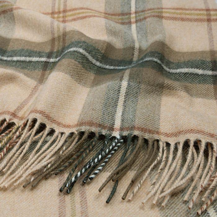 Lochcarron Of Scotland Bobbie Saskatchewan Weathered Canadian Tartan Lambswool Stole