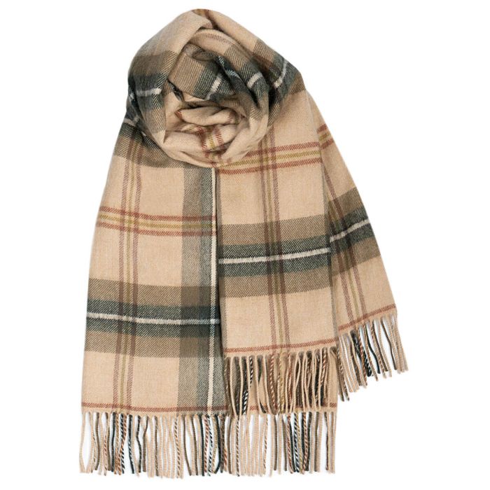 lochcarron of scotland Bobbie Saskatchewan Weathered Canadian Tartan Lambswool Stole