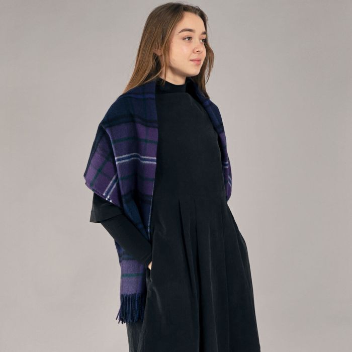 Lochcarron Of Scotland Bobbie Scotland Forever Modern Tartan Lambswool Stole