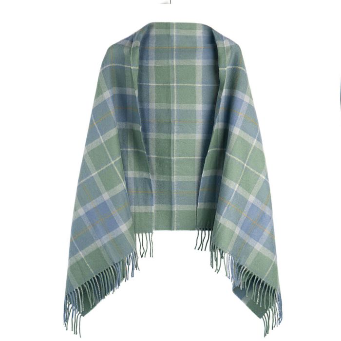 Lochcarron Of Scotland Bobbie Scottish Borderland Weathered Tartan Lambswool Stole