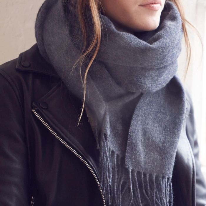 Lochcarron Of Scotland Bobbie Steel Lambswool Stole