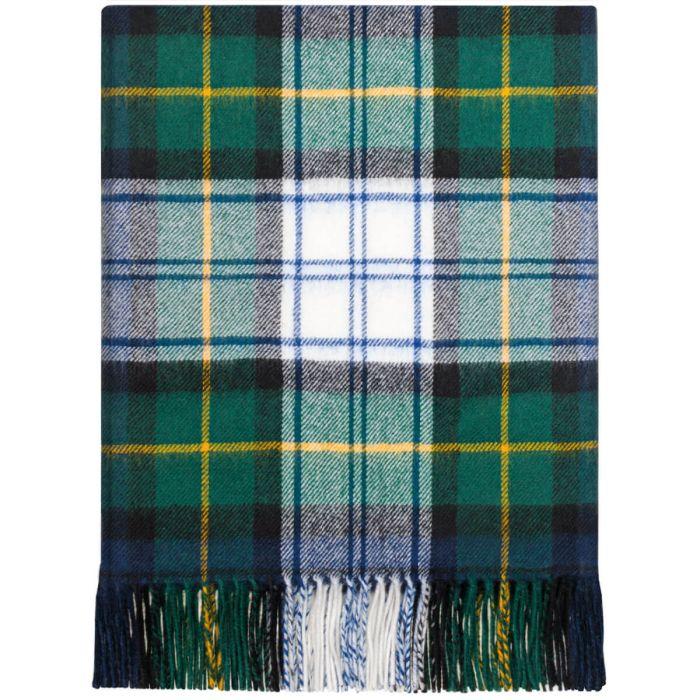 Lochcarron Of Scotland Border Gordon Dress Modern Tartan Lambswool Blanket