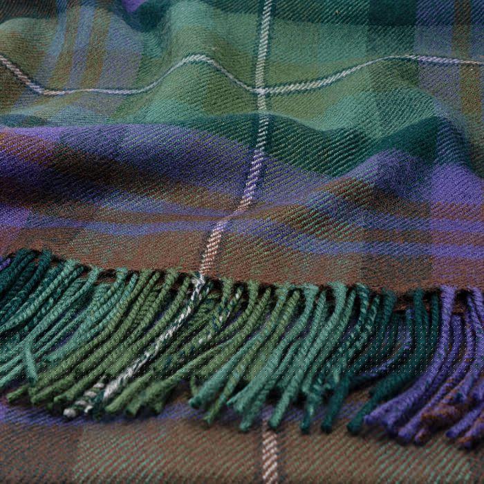Lochcarron Of Scotland Border Isle Of Skye Tartan Lambswool Blanket