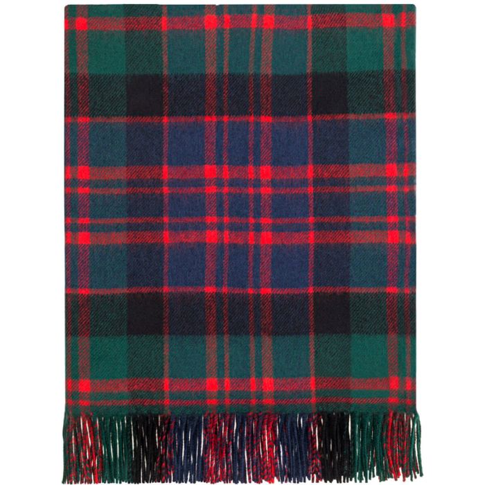 lochcarron of scotland Border MacDonald Clan Modern Tartan Lambswool Blanket