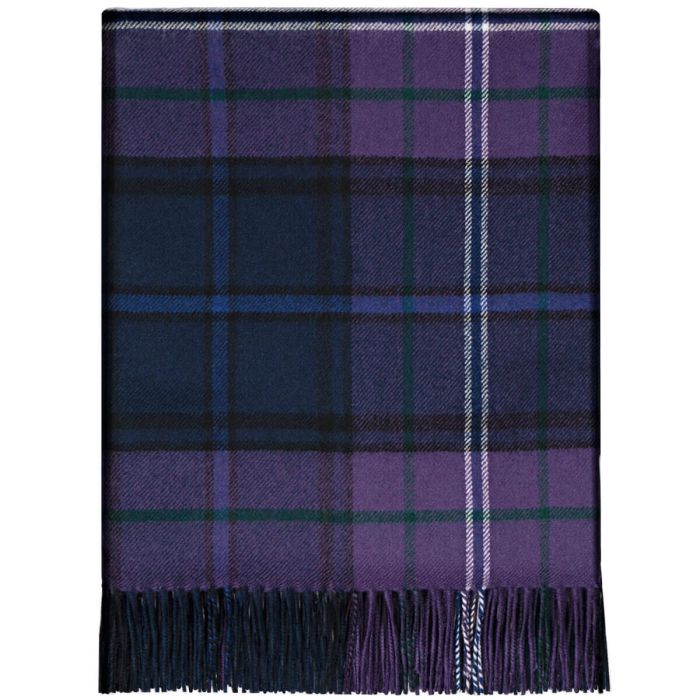 lochcarron of scotland Border Scotland Forever Modern Tartan Lambswool Blanket
