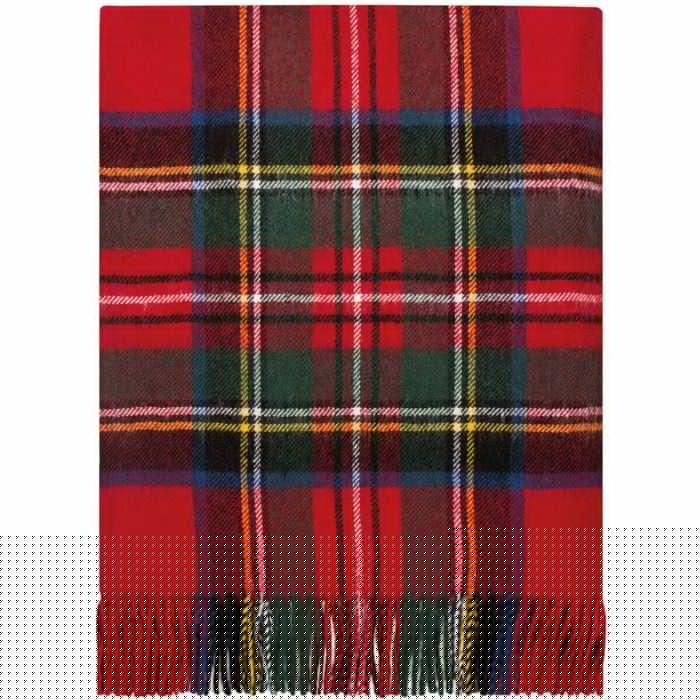 lochcarron of scotland Border Stewart Royal Modern Tartan Lambswool Blanket lochcarron of scotland Border Stewart Royal Modern Tartan Lambswool Blanket