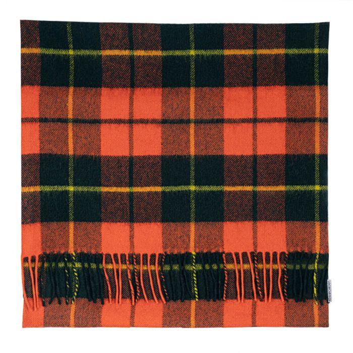 lochcarron of scotland Borders Wallace Ancient Tartan Lambswool Large Fringed Cushion Cover