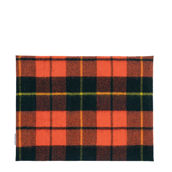 Lochcarron Of Scotland Borders Wallace Ancient Tartan Lambswool Small Fringed Cushion Cover